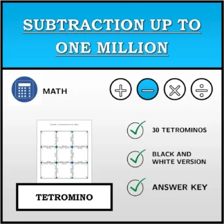 Tetromino: Subtraction up to One Million