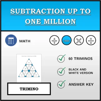 Trimino: Subtraction up to One Million