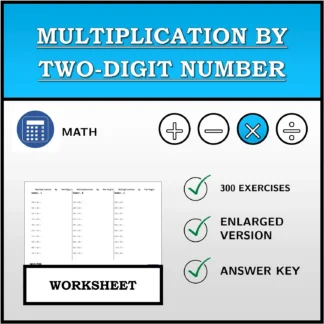 Worksheet: Multiplication by Two-Digit Number