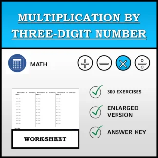 Worksheet: Multiplication by Three-Digit Number
