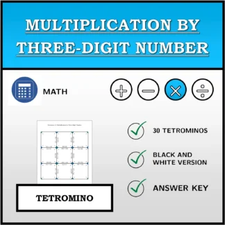 Tetromino: Multiplication by Three-Digit Number