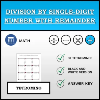 Tetromino: Division by Single-Digit Number with Remainder