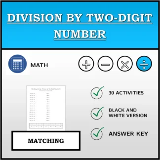 Matching activity: Division by Two-Digit Number