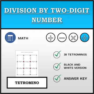 Tetromino: Division by Two-Digit Number