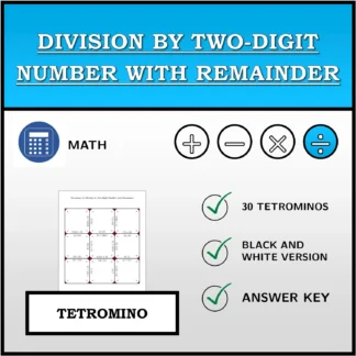 Tetromino: Division by Two-Digit Number with Remainder