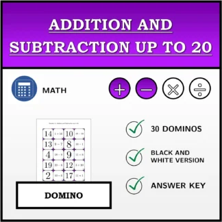 Domino: Addition and Subtraction up to 20