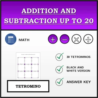 Tetromino: Addition and Subtraction up to 20