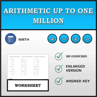 Worksheet: Arithmetic up to One Million