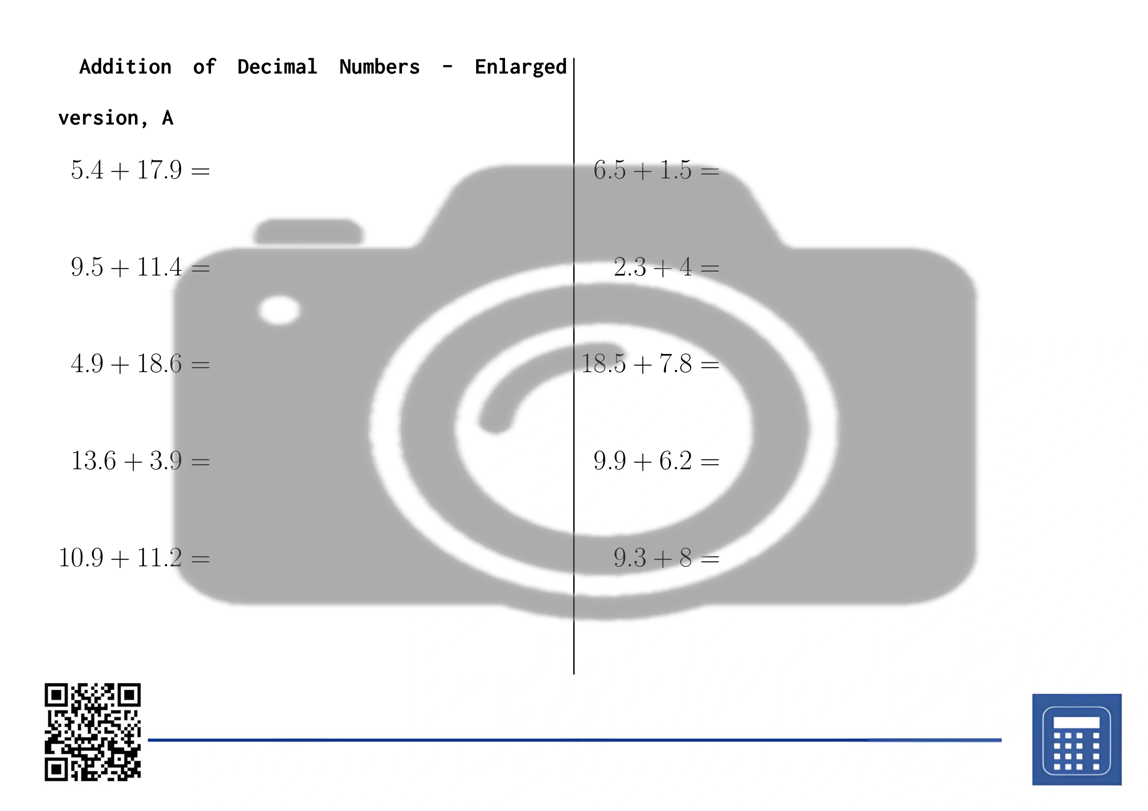 Worksheet: Addition of Decimal Numbers - Image 3