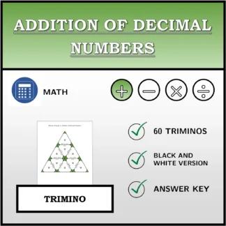 Trimino: Addition of Decimal Numbers