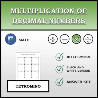 Tetromino: Multiplication of Decimal Numbers