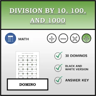 Domino: Division by 10, 100, and 1000