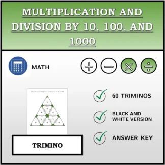 Trimino: Multiplication and Division by 10, 100, and 1000