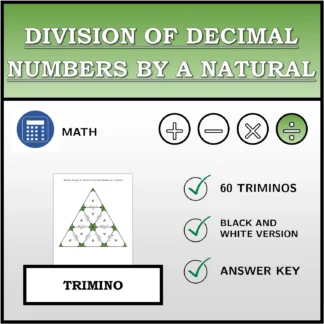 Trimino: Division of Decimal Numbers by a Natural