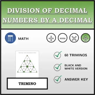 Trimino: Division of Decimal Numbers by a Decimal