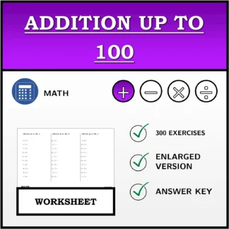 Worksheet: Addition up to 100