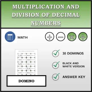 Domino: Multiplication and Division of Decimal Numbers