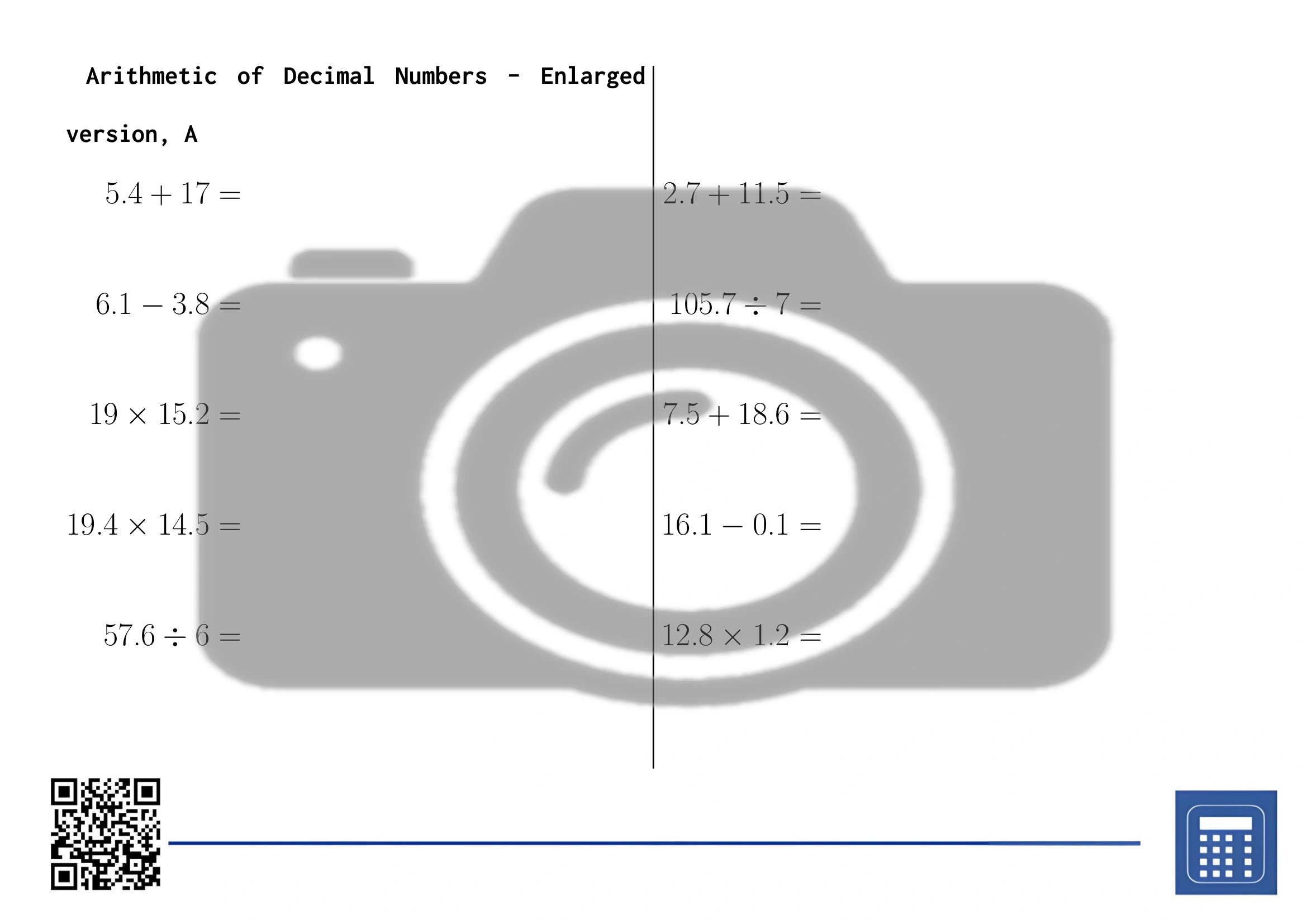 Worksheet: Arithmetic of Decimal Numbers - Image 3