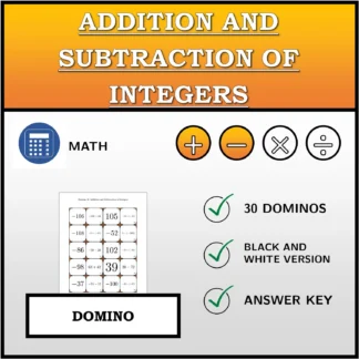 Domino: Addition and Subtraction of Integers