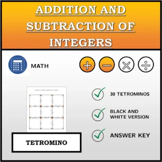 Tetromino: Addition and Subtraction of Integers