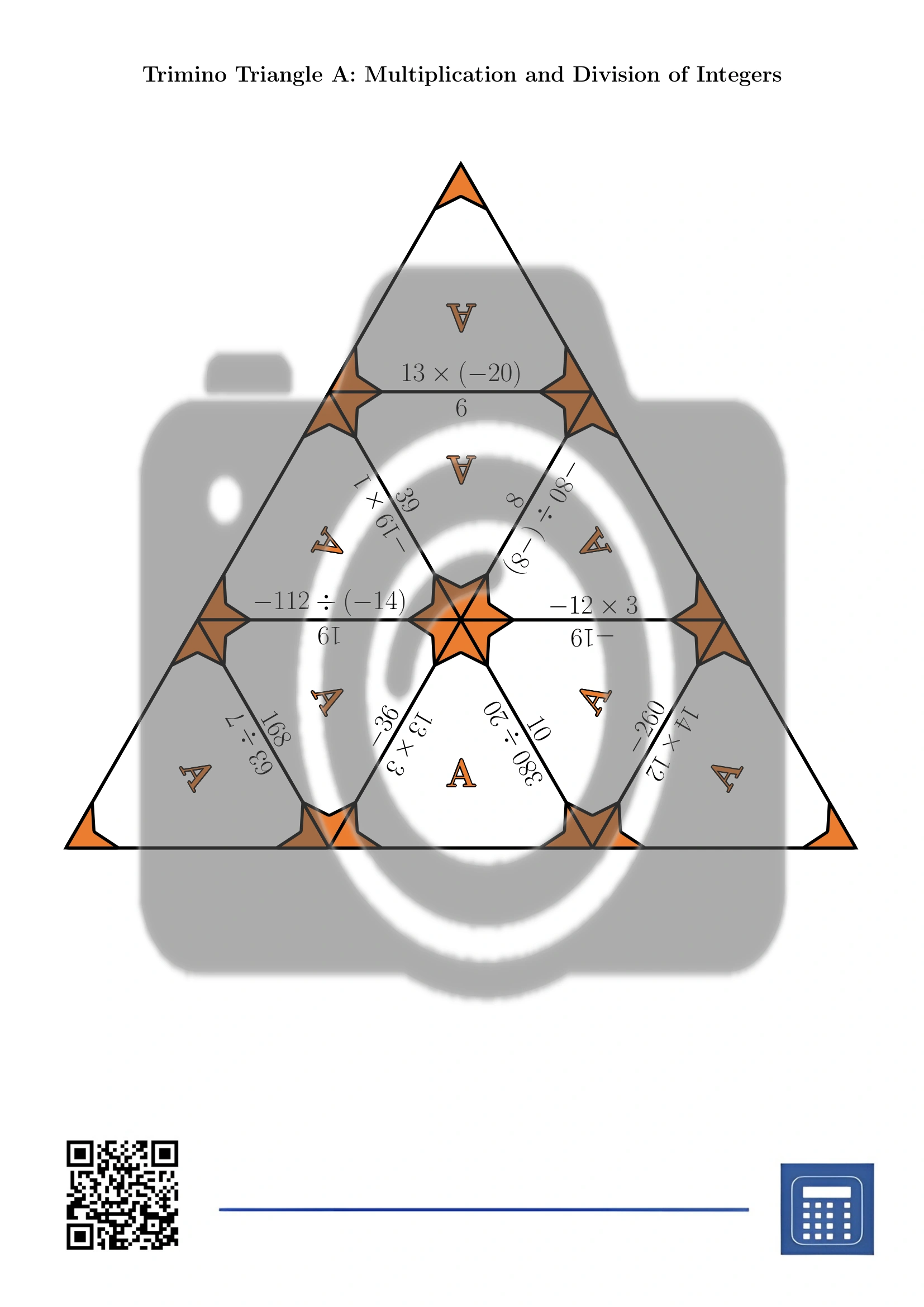 Trimino: Multiplication and Division of Integers - Image 2