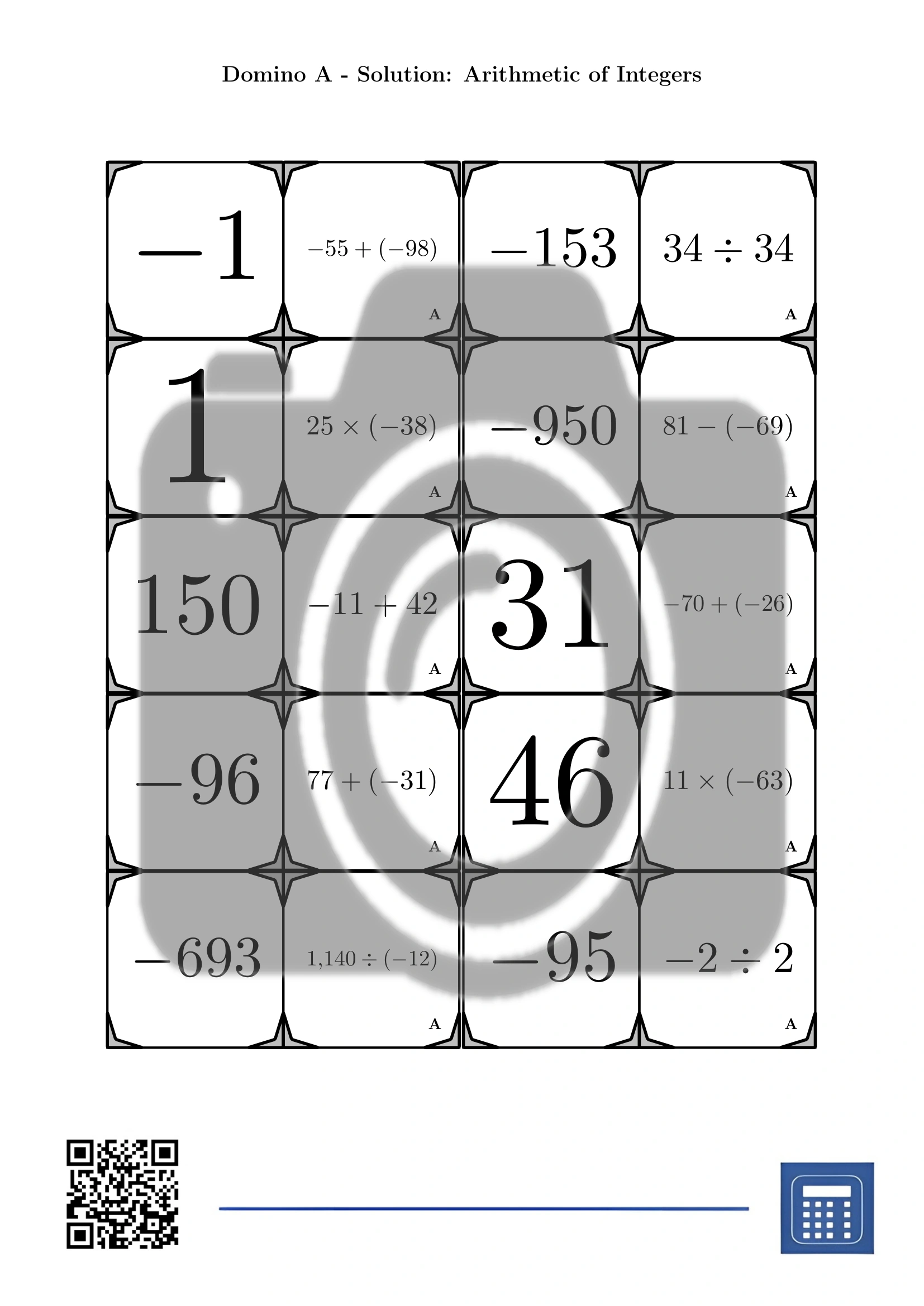 Domino: Arithmetic of Integers - Image 4