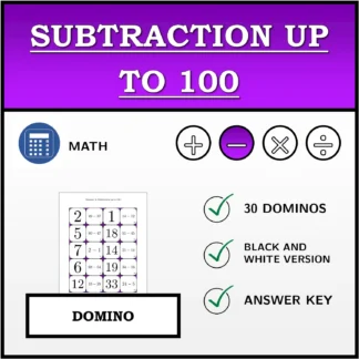 Domino: Subtraction up to 100