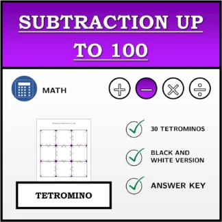 Tetromino: Subtraction up to 100