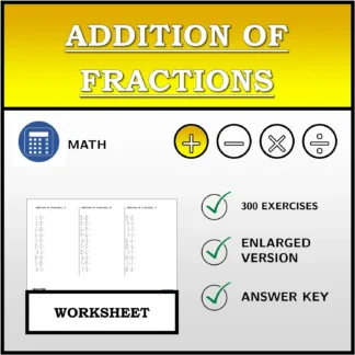 Worksheet: Addition of Fractions