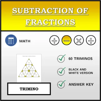 Trimino: Subtraction of Fractions
