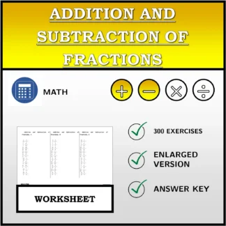 Worksheet: Addition and Subtraction of Fractions