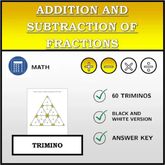 Trimino: Addition and Subtraction of Fractions