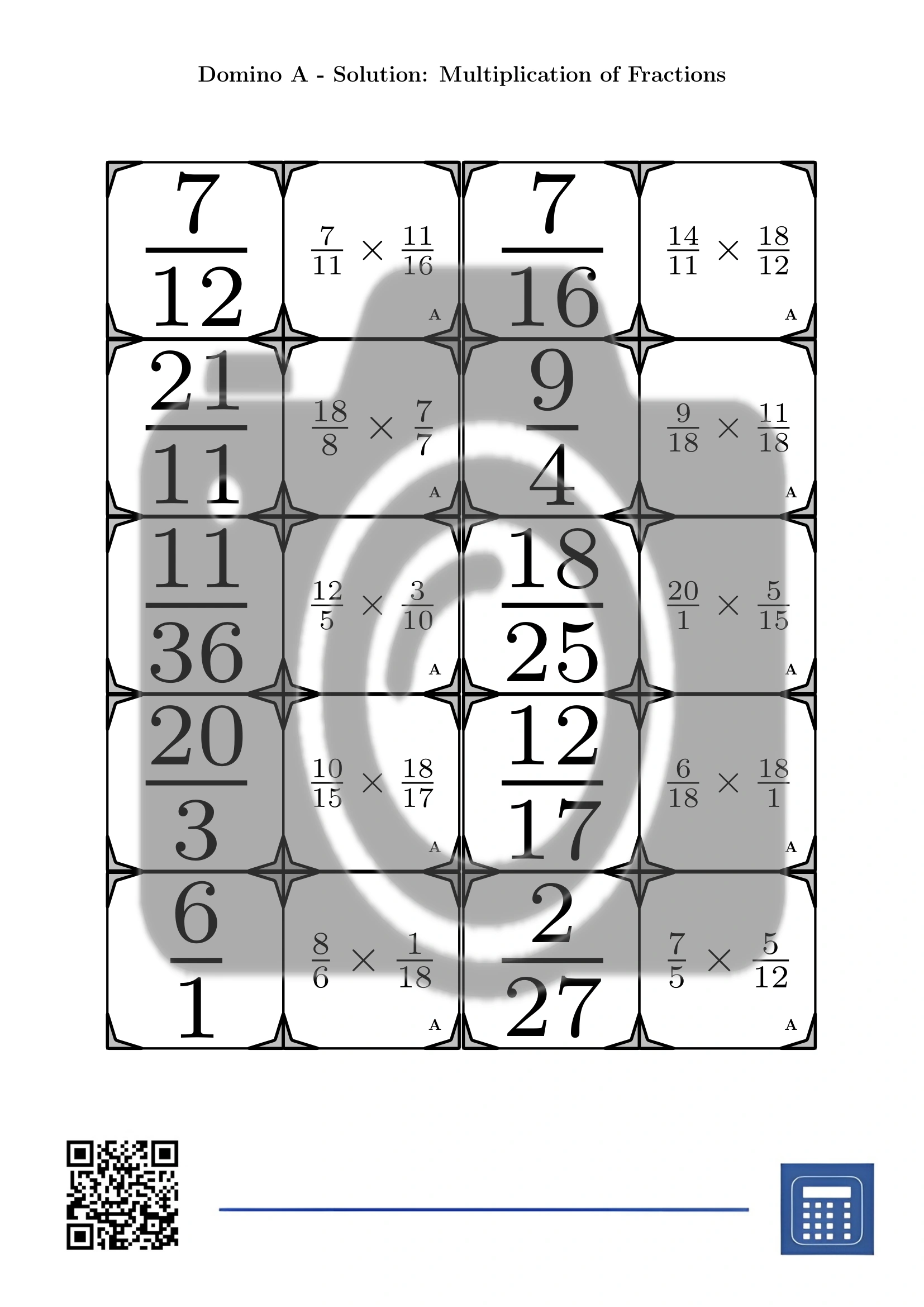 Domino: Multiplication of Fractions - Image 4