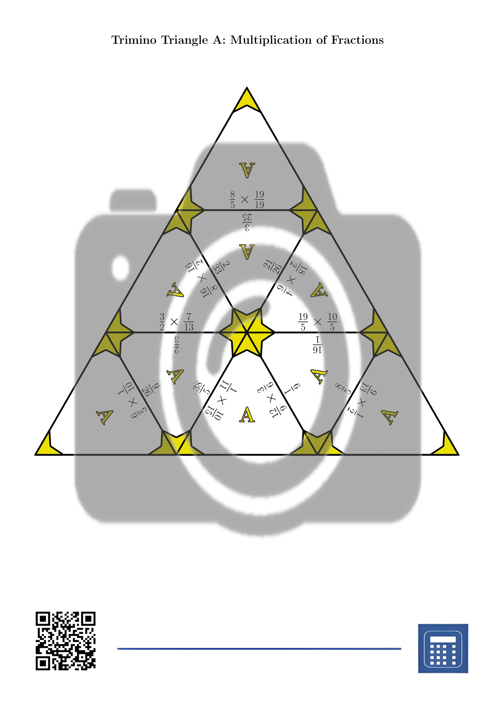 Trimino: Multiplication of Fractions - Image 2