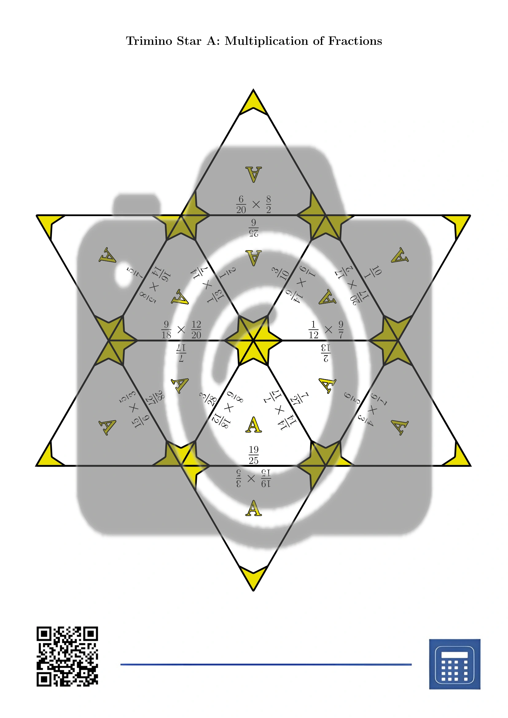 Trimino: Multiplication of Fractions - Image 4
