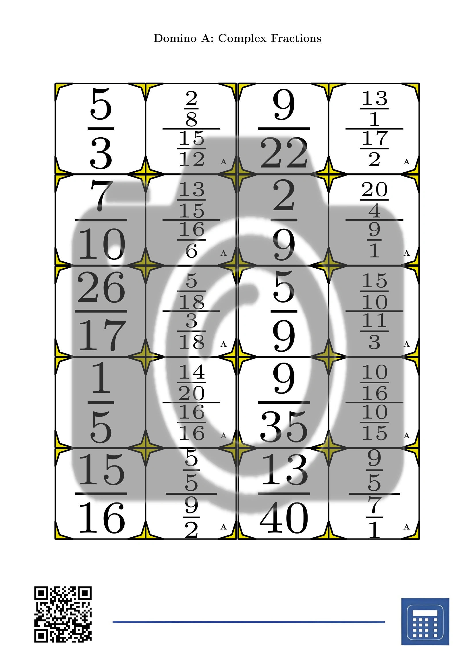 Domino: Complex Fractions - Image 2