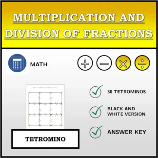 Tetromino: Multiplication and Division of Fractions