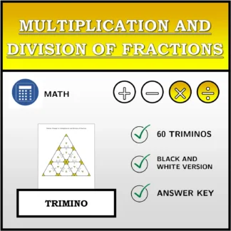 Trimino: Multiplication and Division of Fractions