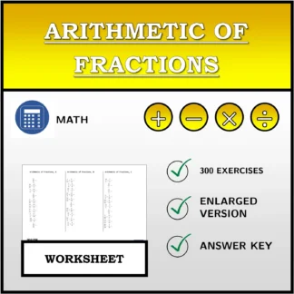 Worksheet: Arithmetic of Fractions