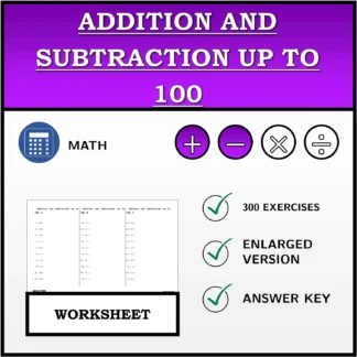 Worksheet: Addition and Subtraction up to 100