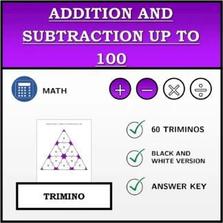 Trimino: Addition and Subtraction up to 100