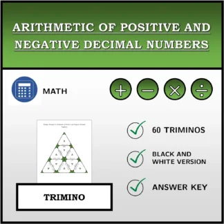 Trimino: Arithmetic of Positive and Negative Decimal Numbers