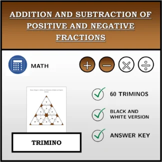 Trimino: Addition and Subtraction of Positive and Negative Fractions