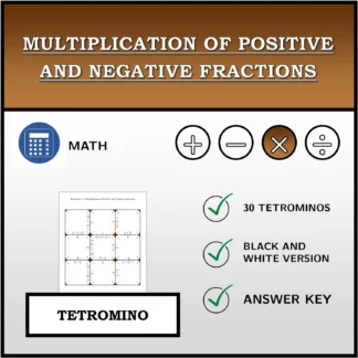Tetromino: Multiplication of Positive and Negative Fractions
