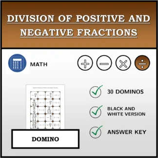 Domino: Division of Positive and Negative Fractions