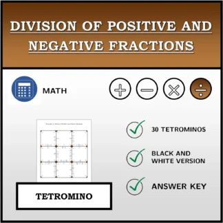 Tetromino: Division of Positive and Negative Fractions