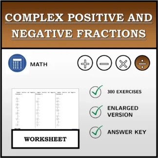 Worksheet: Complex Positive and Negative Fractions