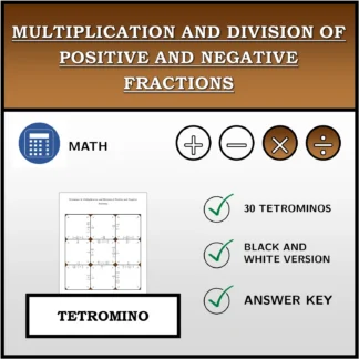 Tetromino: Multiplication and Division of Positive and Negative Fractions