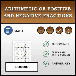 Domino: Arithmetic of Positive and Negative Fractions