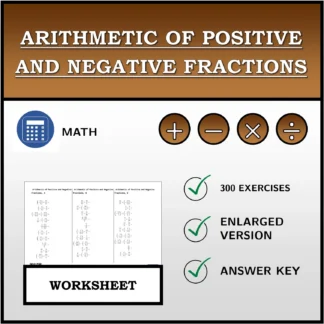 Worksheet: Arithmetic of Positive and Negative Fractions